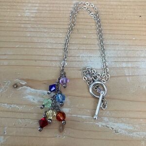 Multi-Stone Sterling Chakra Necklace